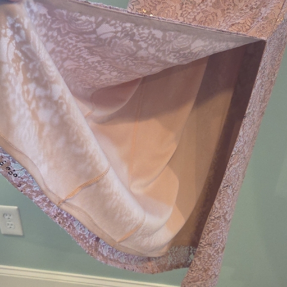 Oleg Casini Dusty Pink Mother Of The Bride Or Groom Gown With Shawl Size 6 - Picture 5 of 13